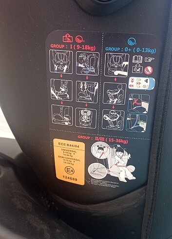 Diğer Beden Yoyko 0-36 kg 360 derece dönebilen oto koltuğu