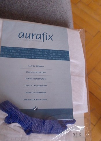 Beyaz Anti Embolizm Diz Altı Çorap XL - Görsel 3