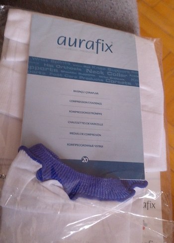 Beyaz Anti Embolizm Diz Altı Çorap XL - Görsel 5