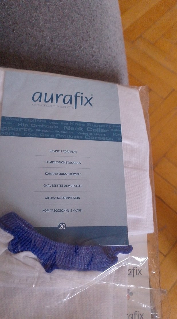 Beyaz Anti Embolizm Diz Altı Çorap XL - Görsel 3