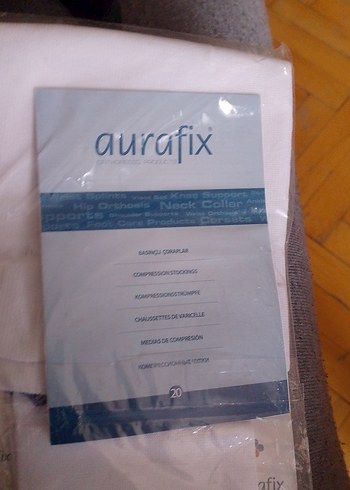 XL Beden Diz Altı Anti-Emboli Çorap Beyaz - Görsel 3