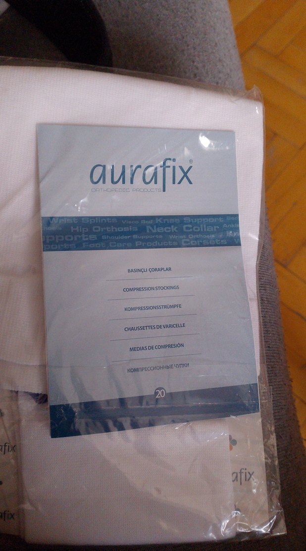 XL Beden Diz Altı Anti-Emboli Çorap Beyaz - Görsel 4