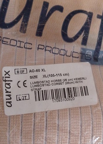 Bej Aurafix Ortopedik Bel Desteği XL - Görsel 2