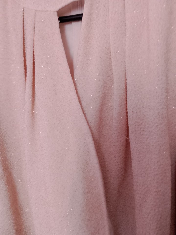 Krem abiye simli Kemerli degaje Yaka tulum - Görsel 3