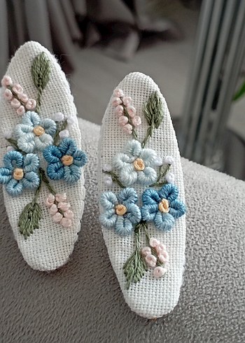 Bordo Saten Kurdeleli Kadın Fular - Görsel 7