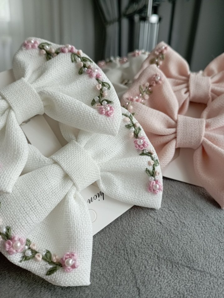 Bordo Saten Kurdeleli Kadın Fular - Görsel 4