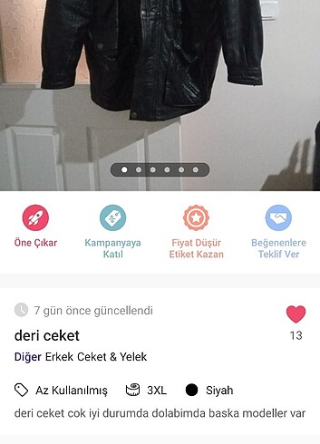deri ceket