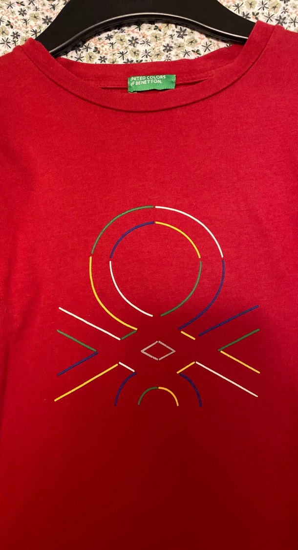 Kız Çocuk Uzun Kollu Kırmızı Baskılı Tişört - Görsel 3