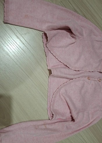 LC Waikiki Düğmeli Kız Çocuk Pembe Pamuk bolero ve bluz