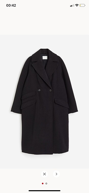 H&M oversize kruvaze kaban