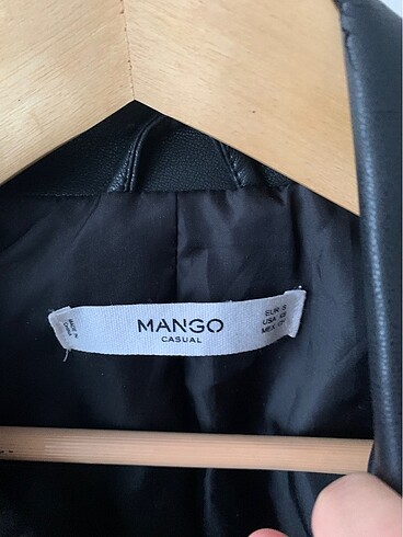 36 Beden Mango deri biker ceket