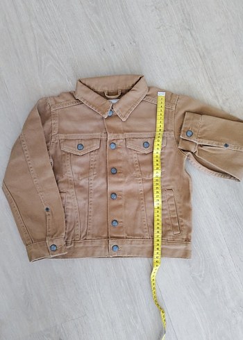 xs Beden 5/6 yaş erkek / kız çocuk Camel renkli kot çeket