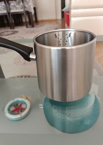 Beden gri Renk Gri Paslanmaz Çelik Cezve.2 lt