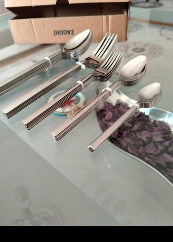 60 Parça 12 kişilik Çatal Kaşık Seti - Görsel 3