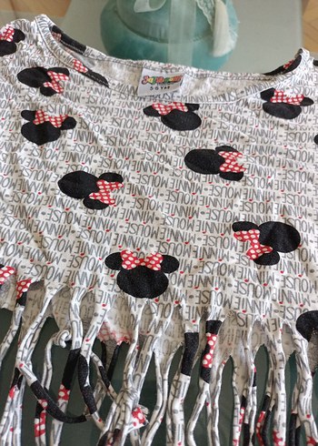 5-6 yaş krop Gri Kız Çocuk Örgü Püsküllü Panço - Görsel 4