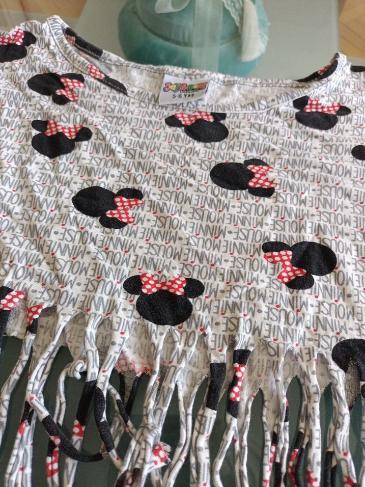 5-6 yaş krop Gri Kız Çocuk Örgü Püsküllü Panço - Görsel 4