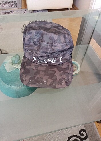 Mavi marka yazlık şapka  - Görsel 3
