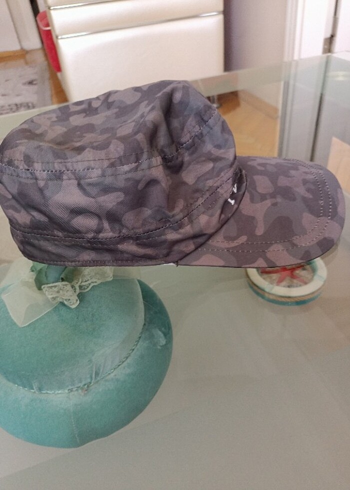 Mavi marka yazlık şapka  - Görsel 4