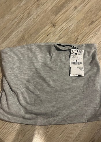 Stradivarius Gri straplez crop - Görsel 2