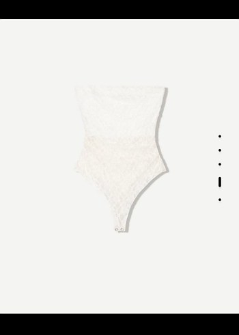 Zara Dantel Detaylı Straplez Midi Bustiyer - Görsel 2