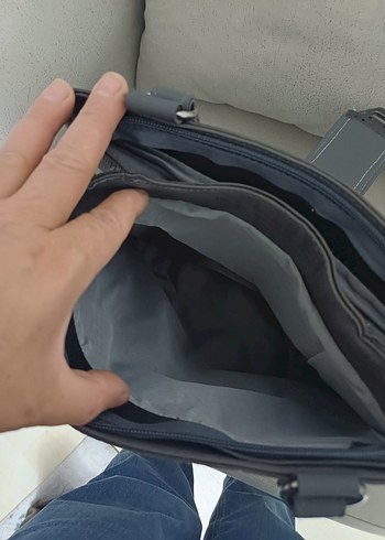 Gri Kadın Fermuarlı Günlük Çanta - Görsel 4