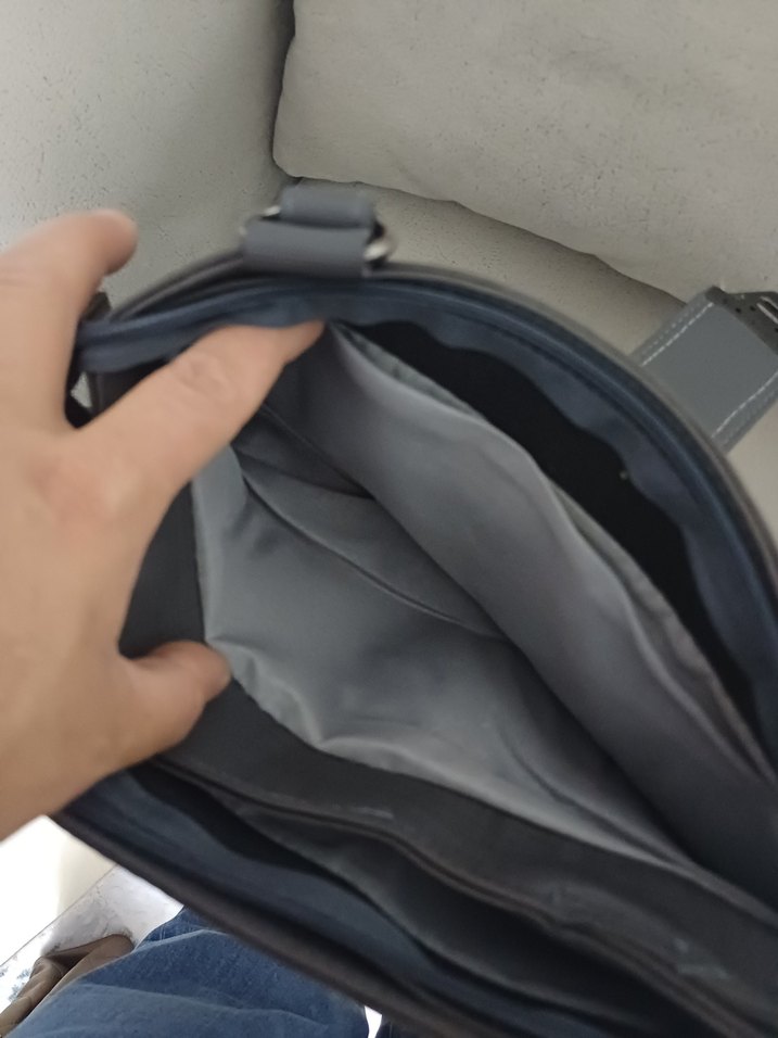 Gri Kadın Fermuarlı Günlük Çanta - Görsel 3