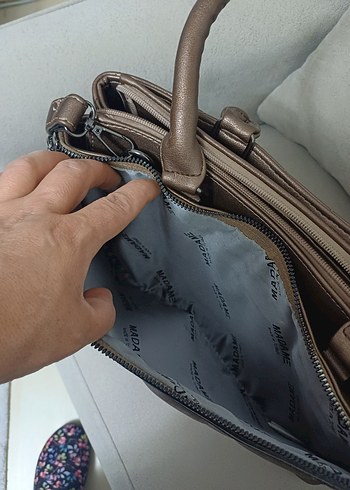 Kahverengi Deri Kadın Çanta - Görsel 5