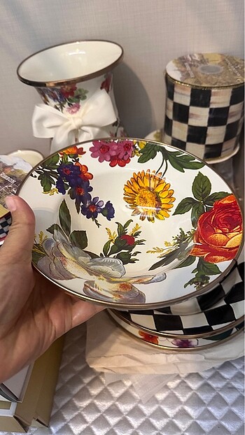 Diğer Mackenzie childs breakfast bowl
