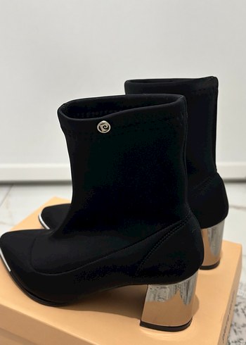 Gümüş topuklu streç bot - Görsel 6