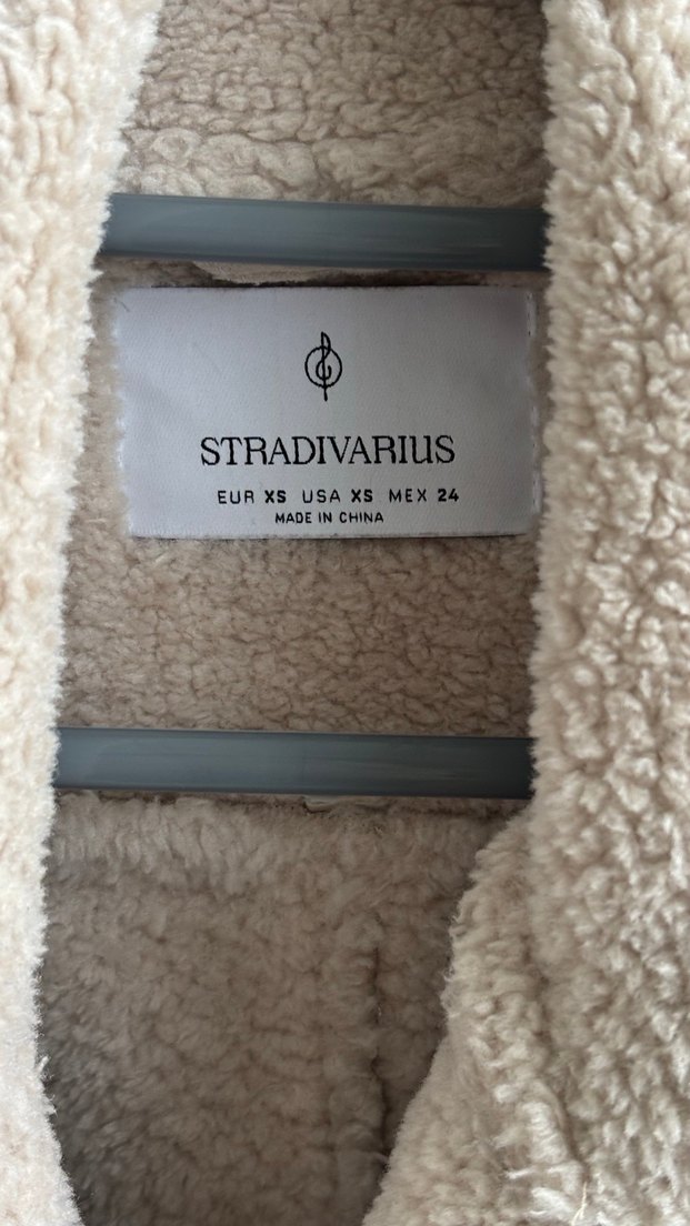 Stradivarius içi kürklü suni süet biker ceket - Görsel 3