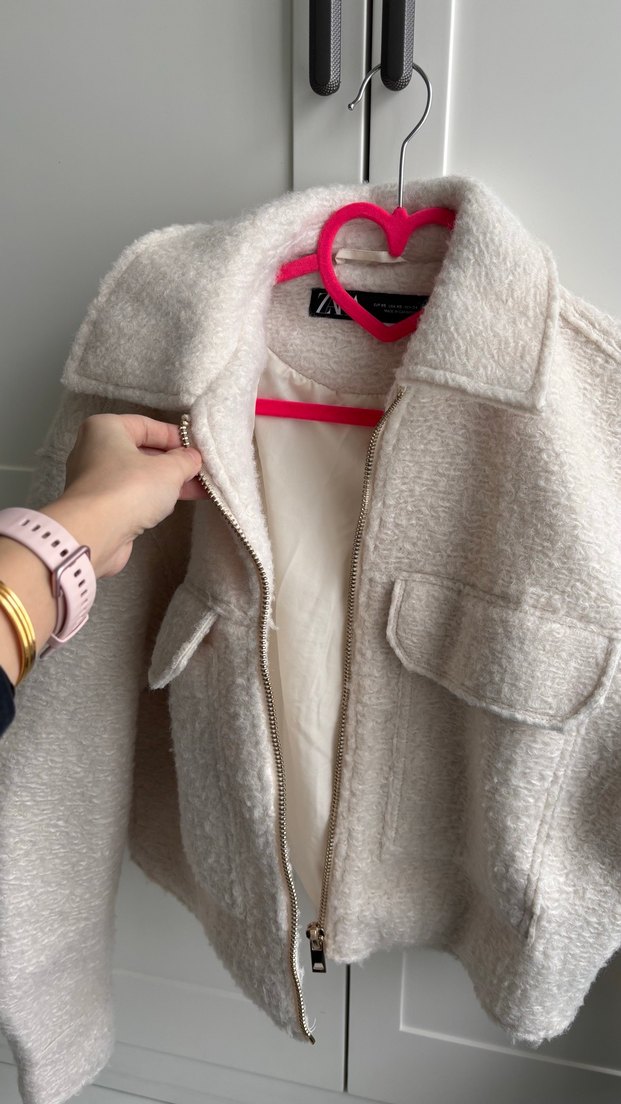 Zara bukle ceket - Görsel 2