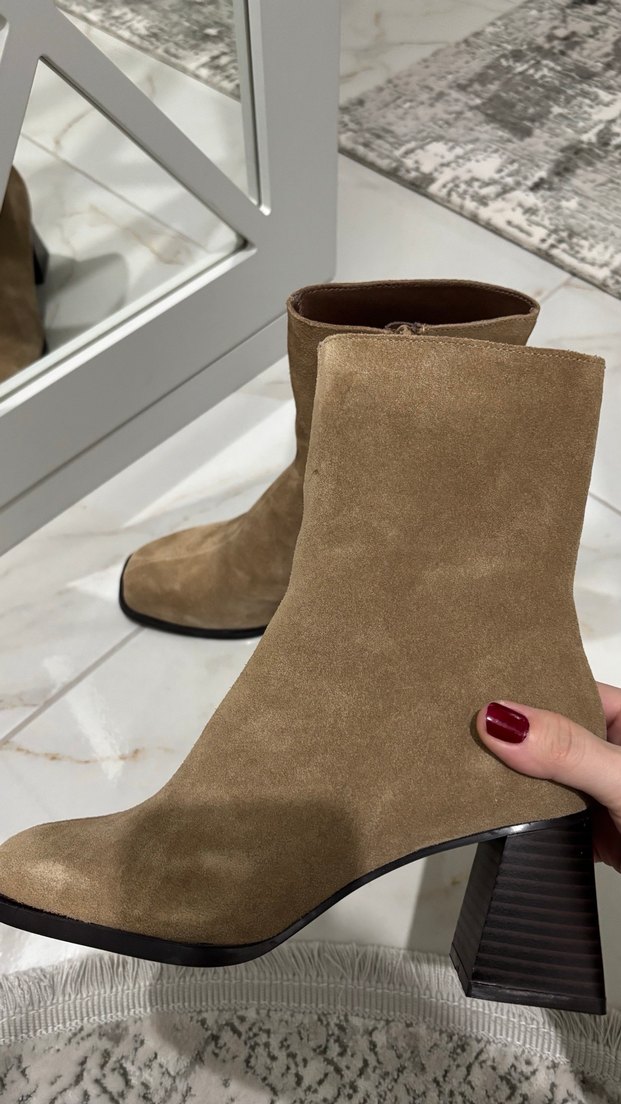 Stradivarius topuklu streç bot - Görsel 3