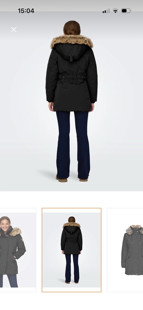 Kürklü kalın parke kaban - Görsel 3