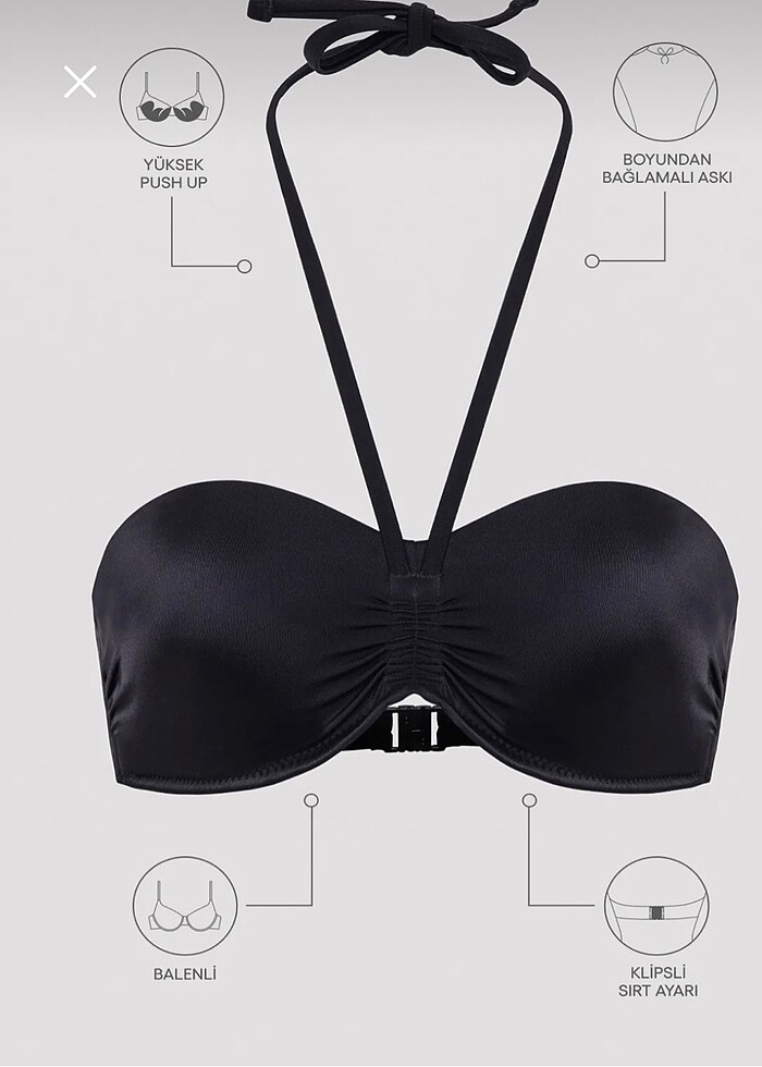 Penti Push up yarım dolgulu bikini üstü - Görsel 2