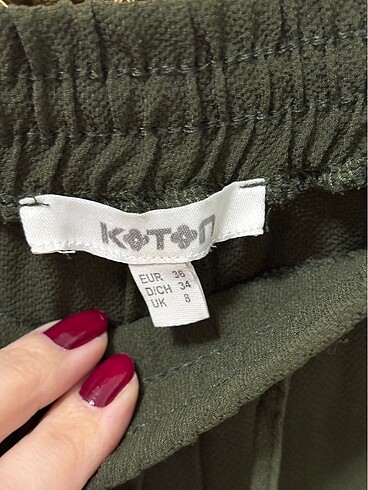 Koton straight paça kırçıllı pantolon - Görsel 6