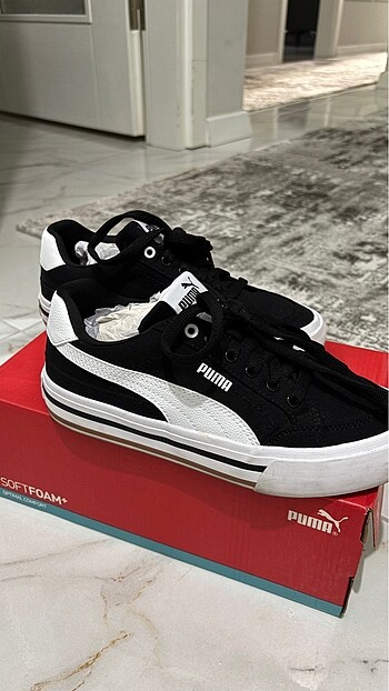 37 Beden siyah Renk Puma Court Classic Vulc FS
