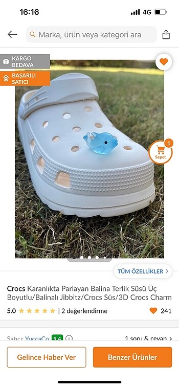  Beden çeşitli Renk 3D Crocs Süsü 4 adet