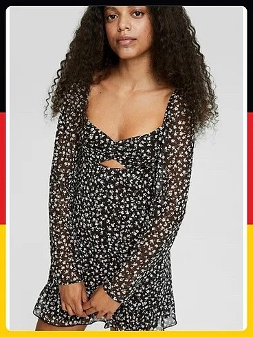 Bershka uzun kollu tül ebise
