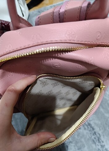 Pierre Cardin Pierre Cardin kadın pembe sırt çantası 