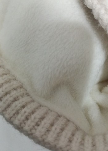 Nakışlı Bej Çocuk Bere - Görsel 2