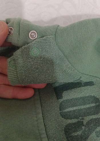 Uzun Kollu Yeşil Erkek Bebek Eşofman Takımı - Görsel 4