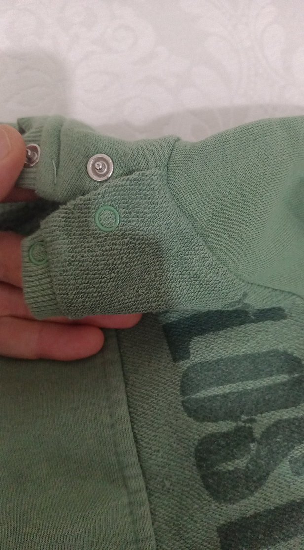 Uzun Kollu Yeşil Erkek Bebek Eşofman Takımı - Görsel 4