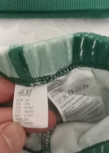 Yeşil Kareli unisex bebek Takımı - Görsel 2