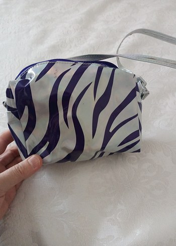 PURSE PETS METALLİC İNTERAKTİF MOR Zebra Desenli Kız Çanta - Görsel 5