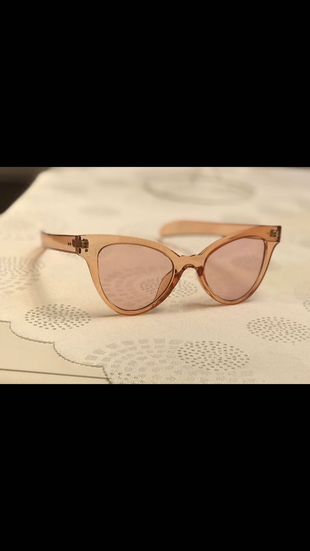 UV400 korumalı pembe vintage güneş gözlüğü
