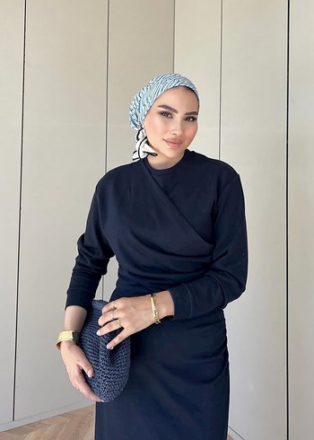 Diğer Petra İki İplik Lacivert Elbise