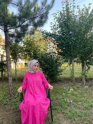 Şeker pembe elbise