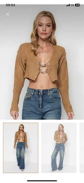 Crop hırka