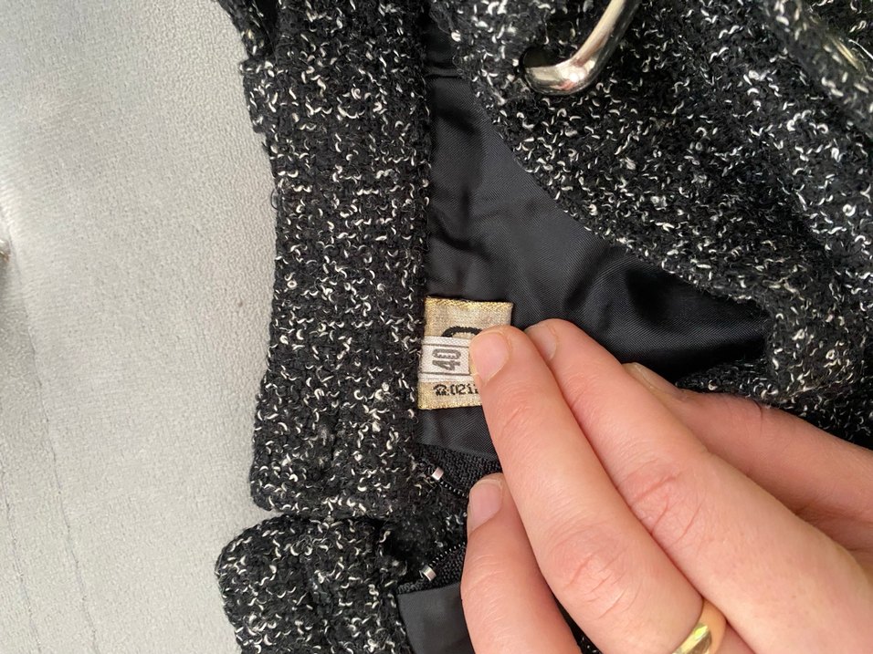 Düğmeli Gri Midi Kumaş Kadın etek - Görsel 2