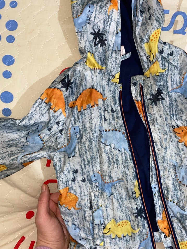 Kapüşonlu Fermuarlı Erkek Çocuk Yağmurluk - Görsel 3